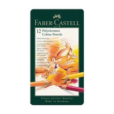 Faber-Castell Цветни моливи Polychromos, 12 цвята