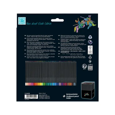 Faber-Castell Моливи Black Edition, 50 цвята