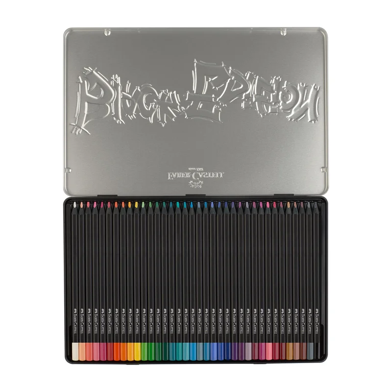 Faber-Castell Моливи Black Edition, 36 цвята, в метална кутия