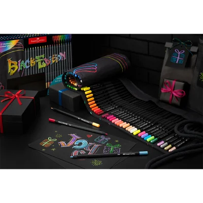 Faber-Castell Моливи Black Edition, на руло, 72 цвята