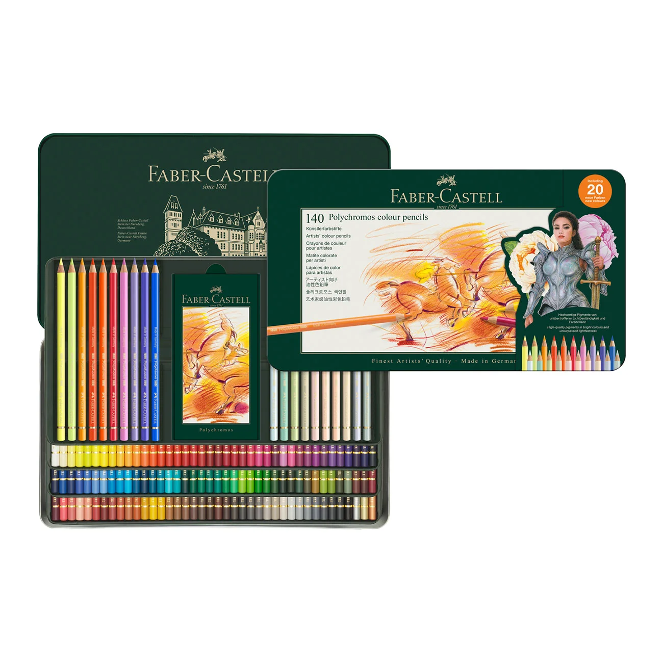 Faber-Castell Моливи Polychromos, 140 цвята