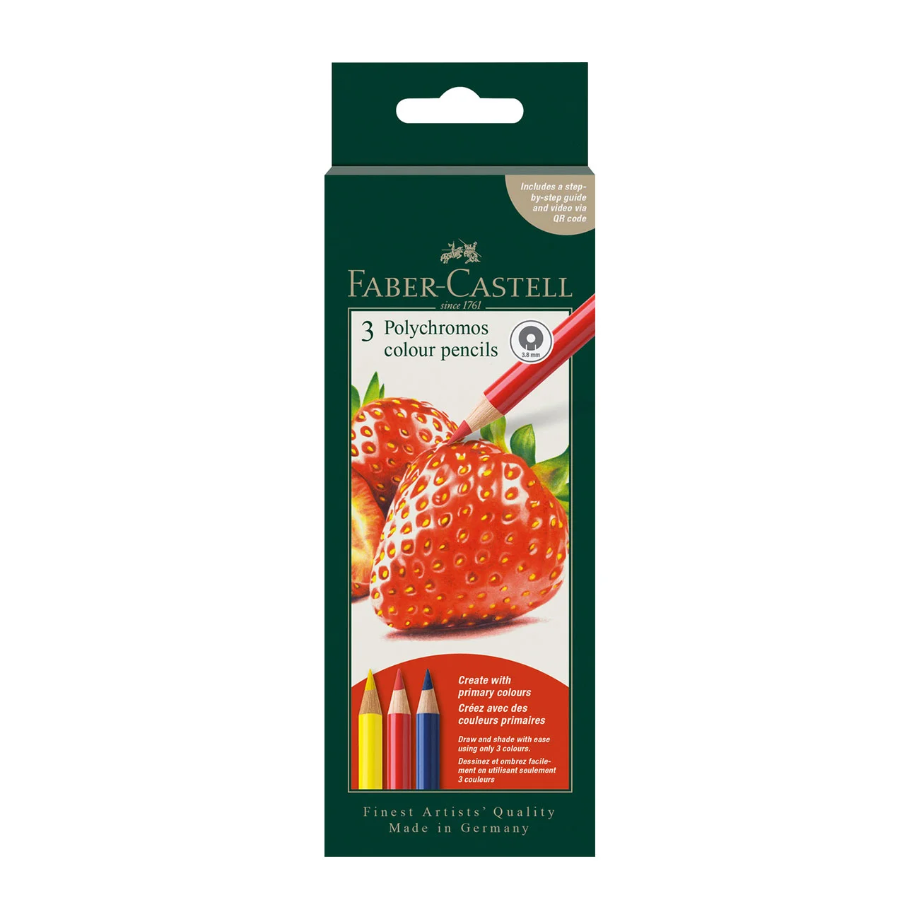 Faber-Castell Моливи Polychromos Ягода, 3 цвята