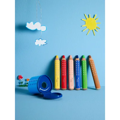 Faber-Castell Молив Grippy, 6 цвята