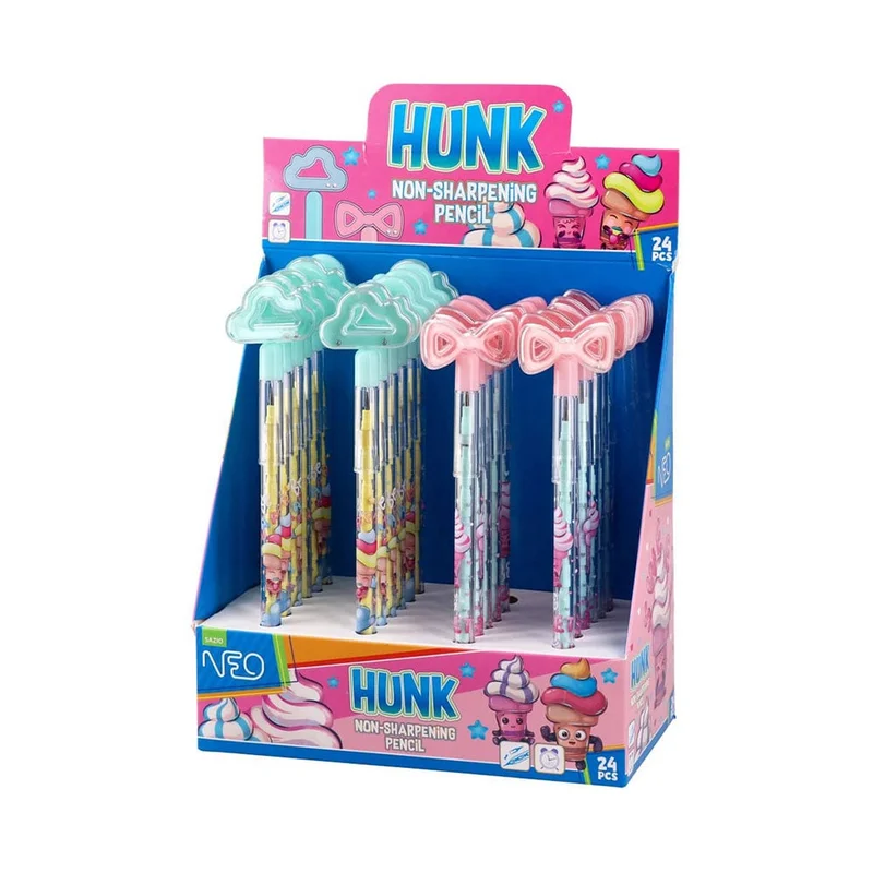 Молив Sazio Hunk, Sweet, без острене, асорти