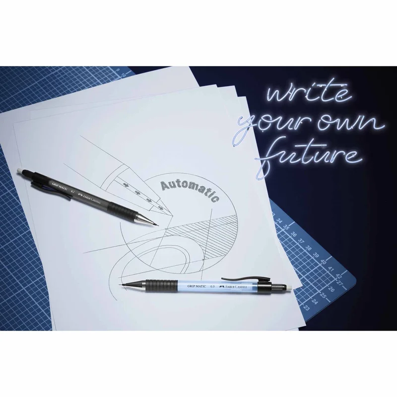 Faber-Castell Автоматичен молив Grip Matic 1375, 0.5 mm, небесносин