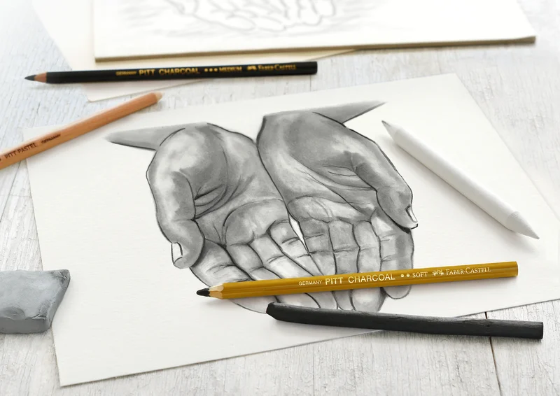 Faber-Castell Въглени Creative Studio, комплект, 7 части