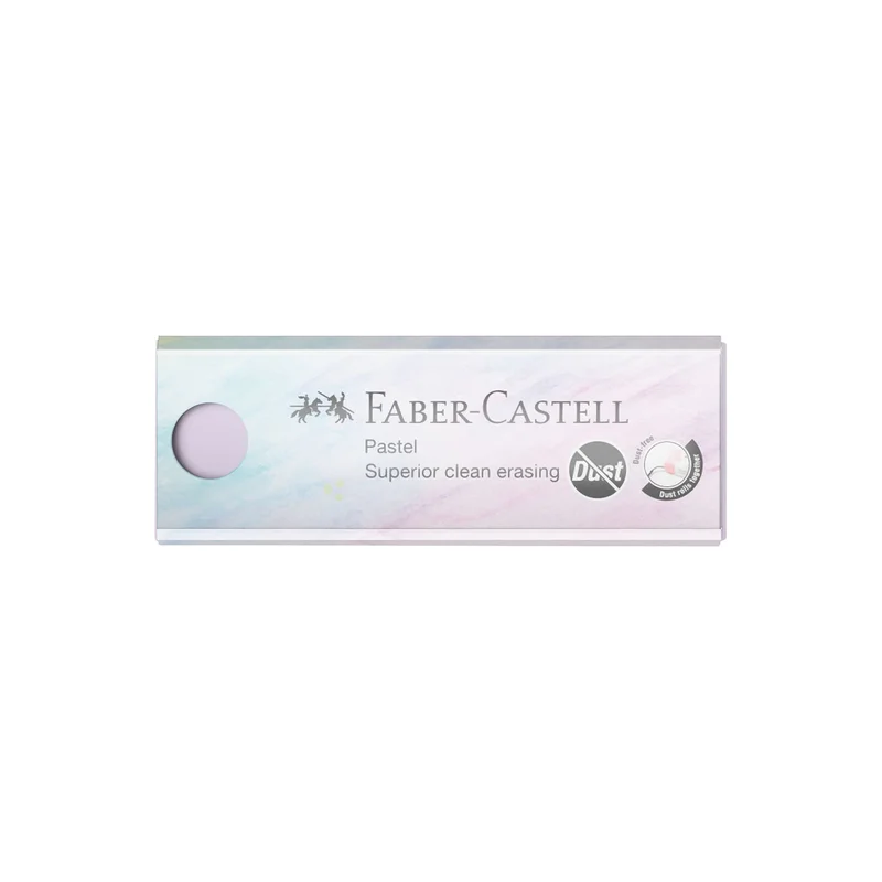 Faber-Castell Гума Dust Free, пастелни цветове, асорти