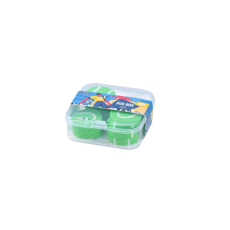 Гуми за молив Sazio Pixi Box, спортни топки, в кутийка, асорти