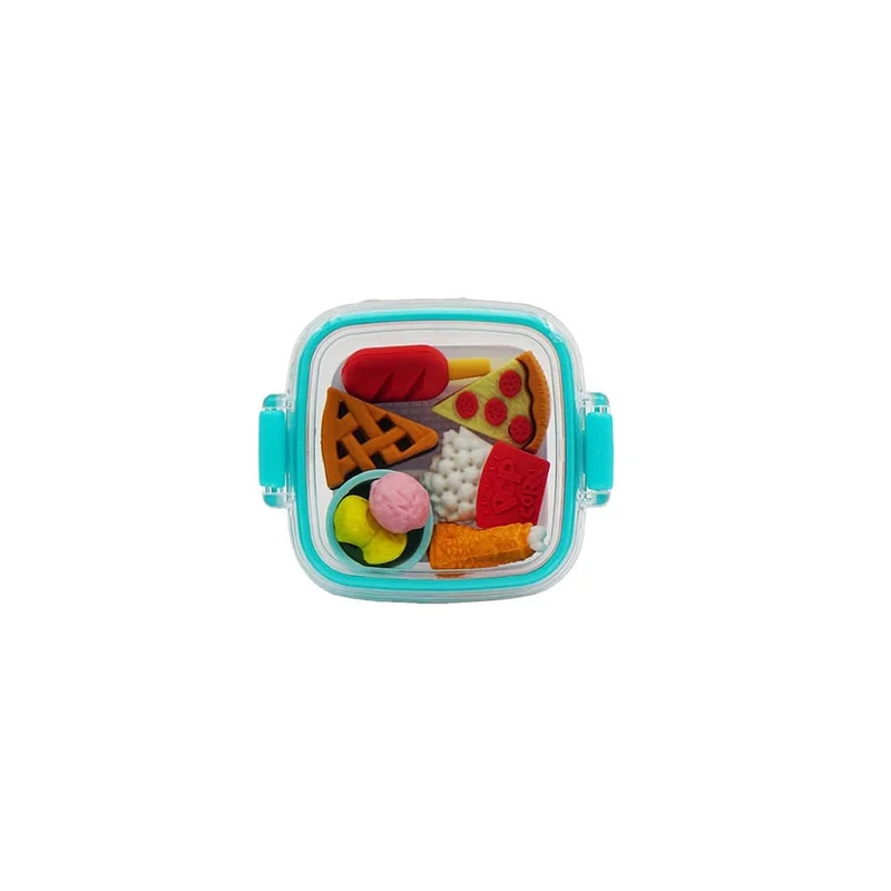 Гуми за молив Sazio Pixi Box, храна, в кутийка, асорти