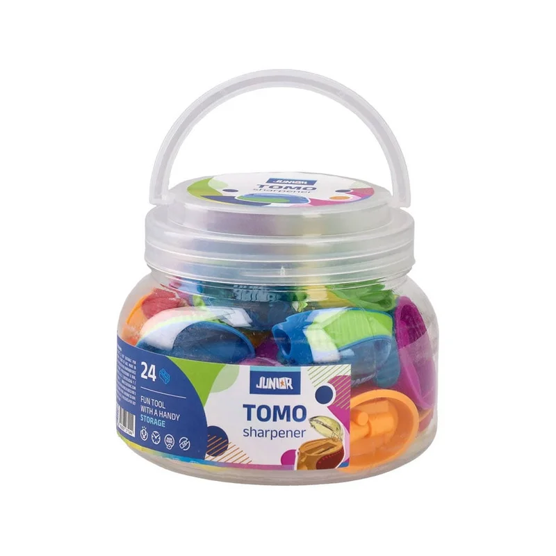 Острилка Junior Tomo, с капаче, асорти