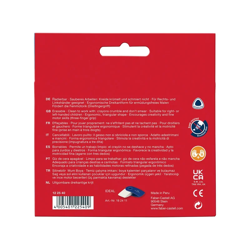 Faber-Castell Пастели Jumbo Grip, 12 цвята