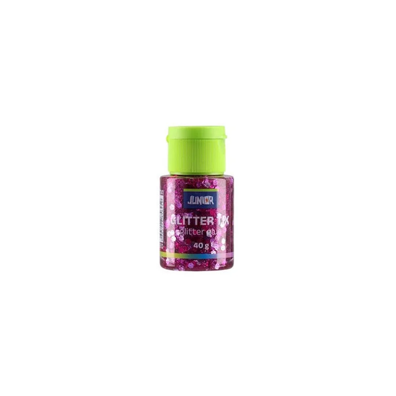 Течно лепило Junior Glitter Tix, с брокат, 40 g, асорти