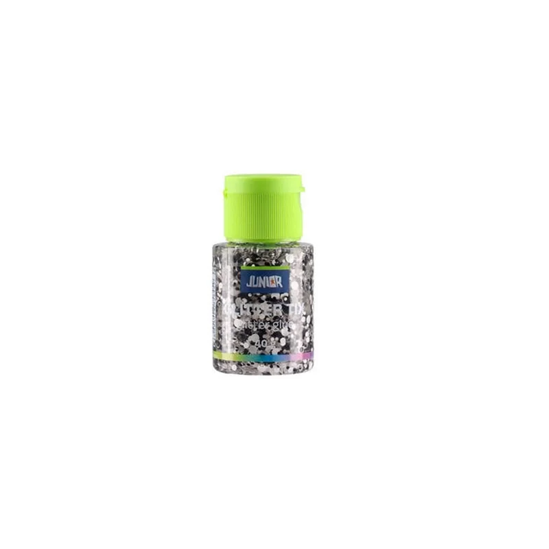 Течно лепило Junior Glitter Tix, с брокат, 40 g, асорти