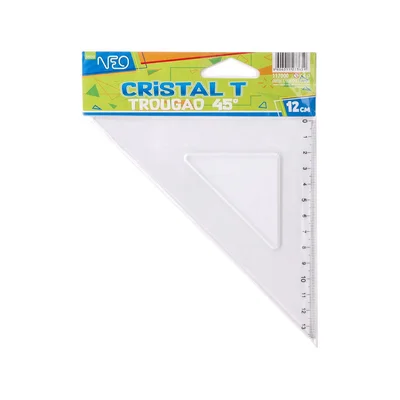 Триъгълник Sazio Cristal T, 45°, 13 cm
