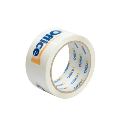 Тиксо, PVC, 48 mm х 50 m, бяло, с един цвят печат
