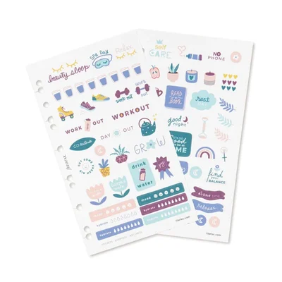 Filofax Стикери Wellness, 6 листа, 216 броя