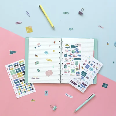 Filofax Стикери Пътуване, 6 листа, 213 броя