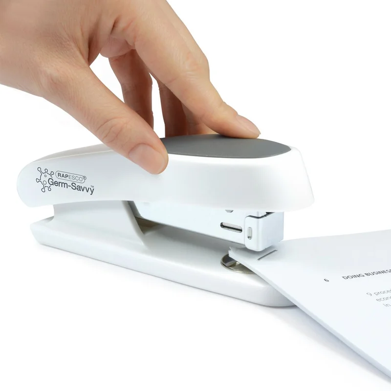 Rapesco Телбод Germ-Savvy Eco Sting Ray, 24/6, за 20 листа, бял
