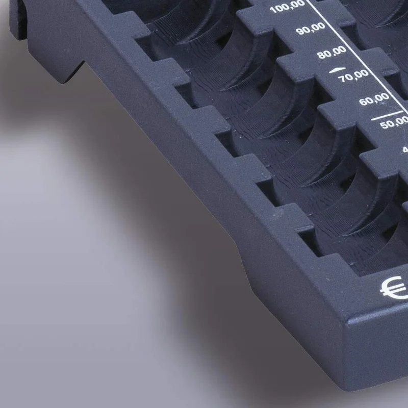 Durable Монетник Uroboard, в евро, L, пластмасов, черен