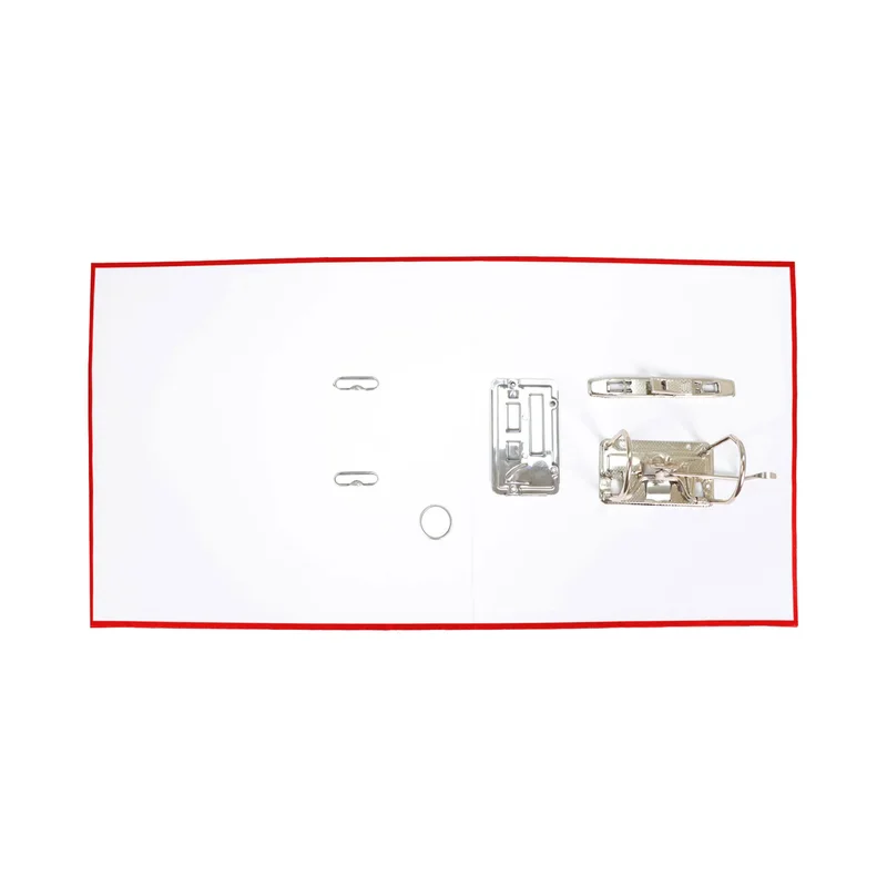 Top Office Класьор, 8 cm, PP, несглобен, червен, 50 броя