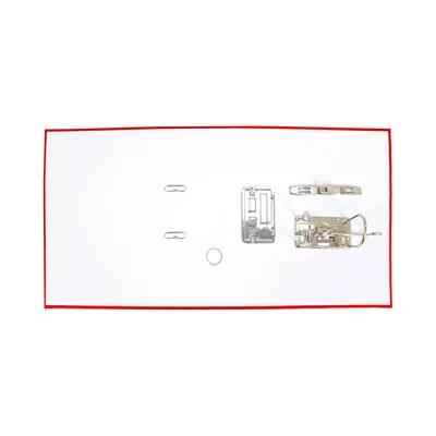 Top Office Класьор, 8 cm, PP, несглобен, червен, 50 броя