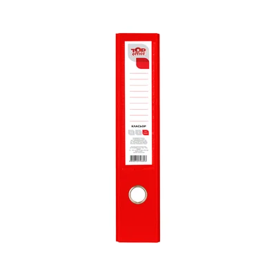 Top Office Класьор, 5 cm, PP, червен