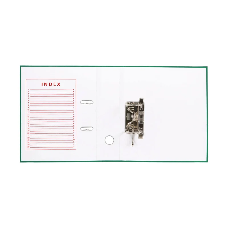 Top Office Класьор, 8 cm, PP, с метален кант, зелен