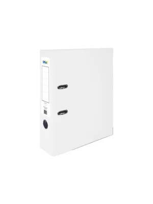 Office 1 Класьор, 8 cm, PP, с метален кант, бял