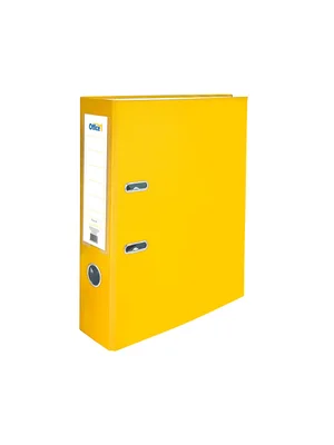 Office 1 Класьор, 8 cm, PP, несглобен, жълт, 50 броя