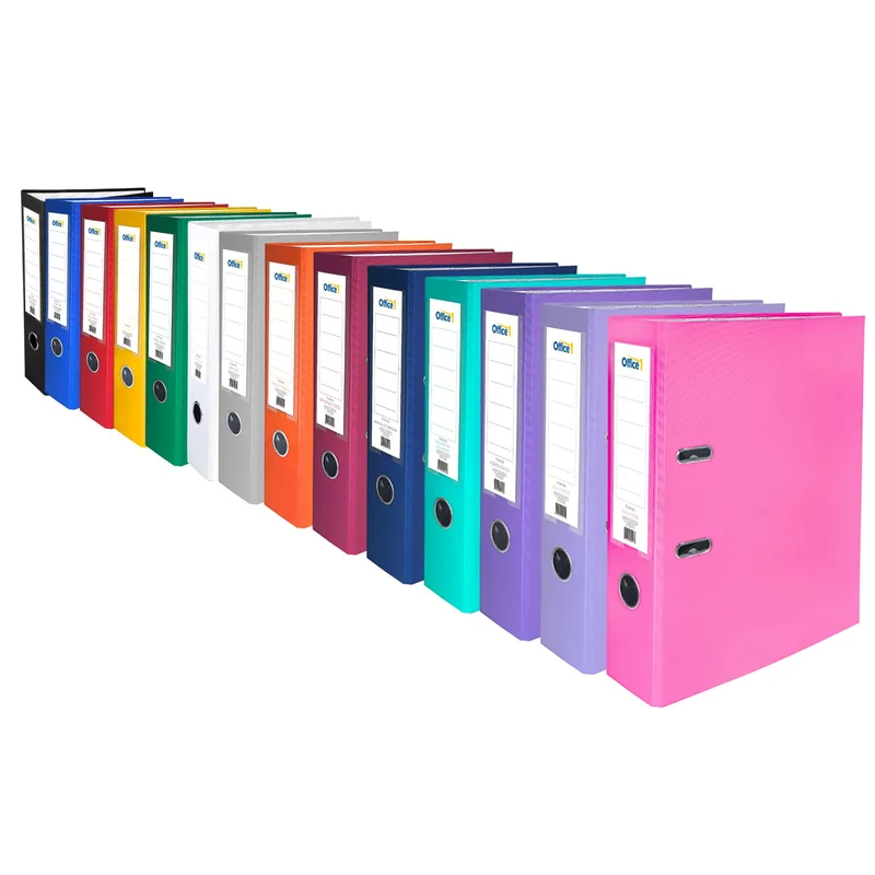 Office 1 Класьор, 8 cm, PP, несглобен, розов, 50 броя