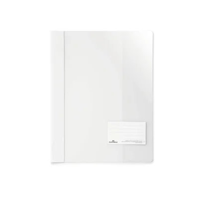 Durable Папка, A4+, PP, с джоб за визитка, бяла