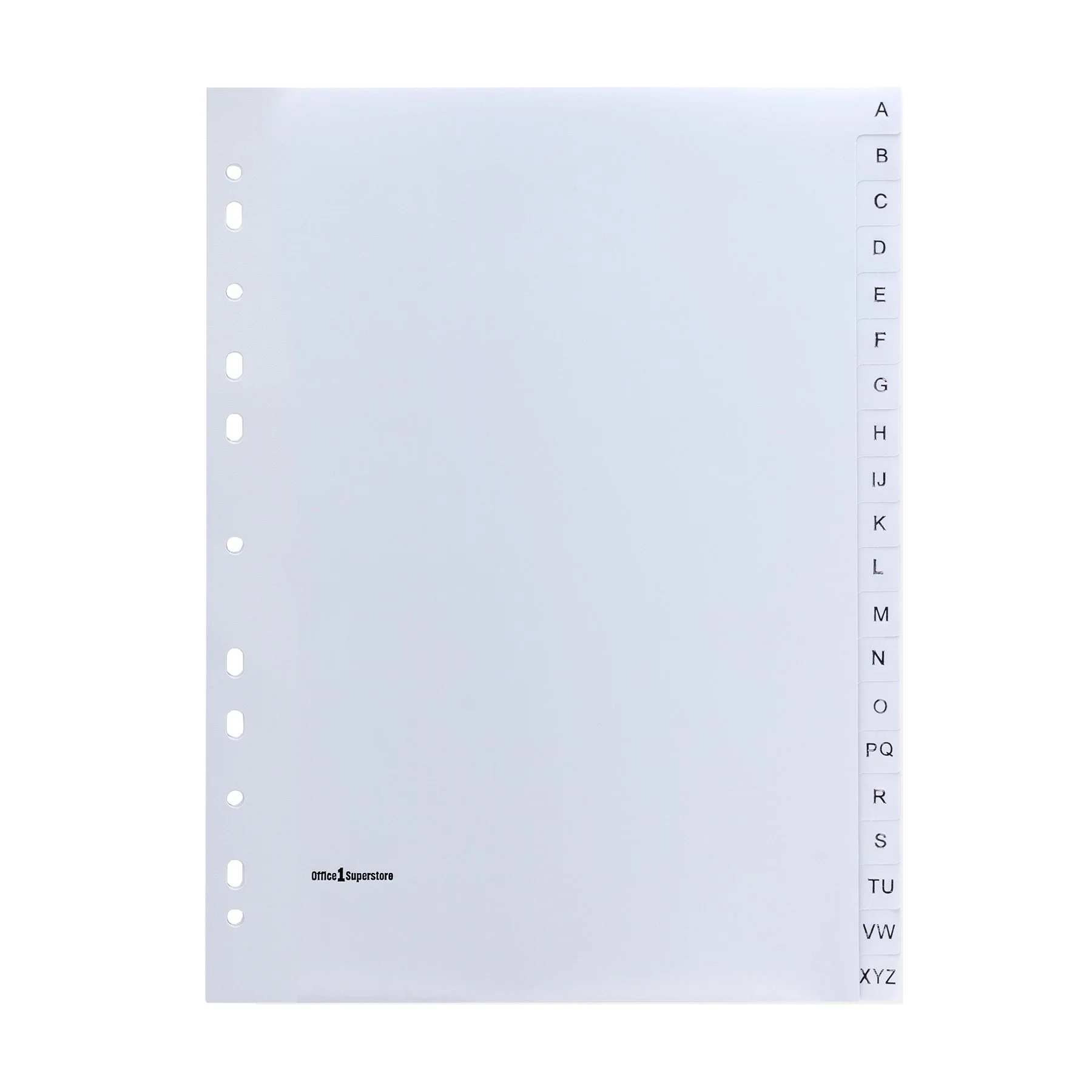Office 1 Разделител, PP, A4, с букви, с английската азбука