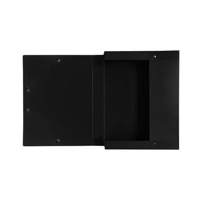 Exacompta Бокс с ластик, A4, PP, 4 cm, черен