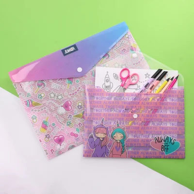 Папка Junior Enlo 5, A5, с копче, за момичета