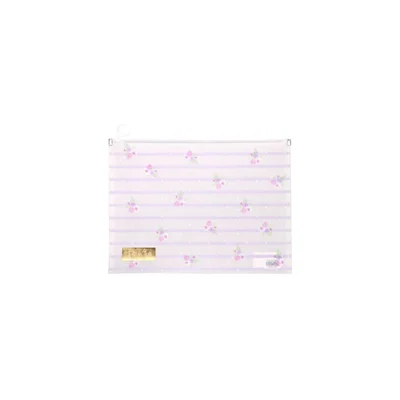 Папка Biro Time Carta, с цип, с цветя, А4, асорти