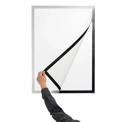 Durable Рамка Duraframe, самозалепваща се, магнитна, A1, сребриста