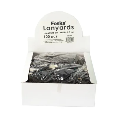 Foska Лента за бадж, текстилна, черна, 100 броя