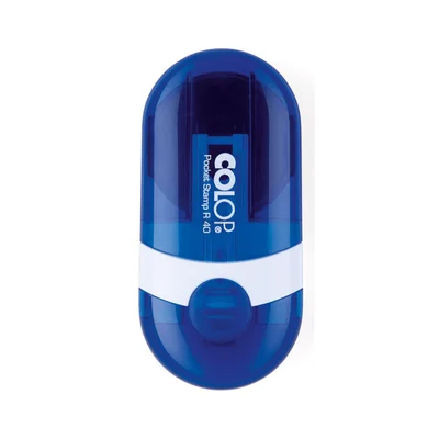 Colop Печат PSP 40, джобен, 58 х 22 mm, зелено-син