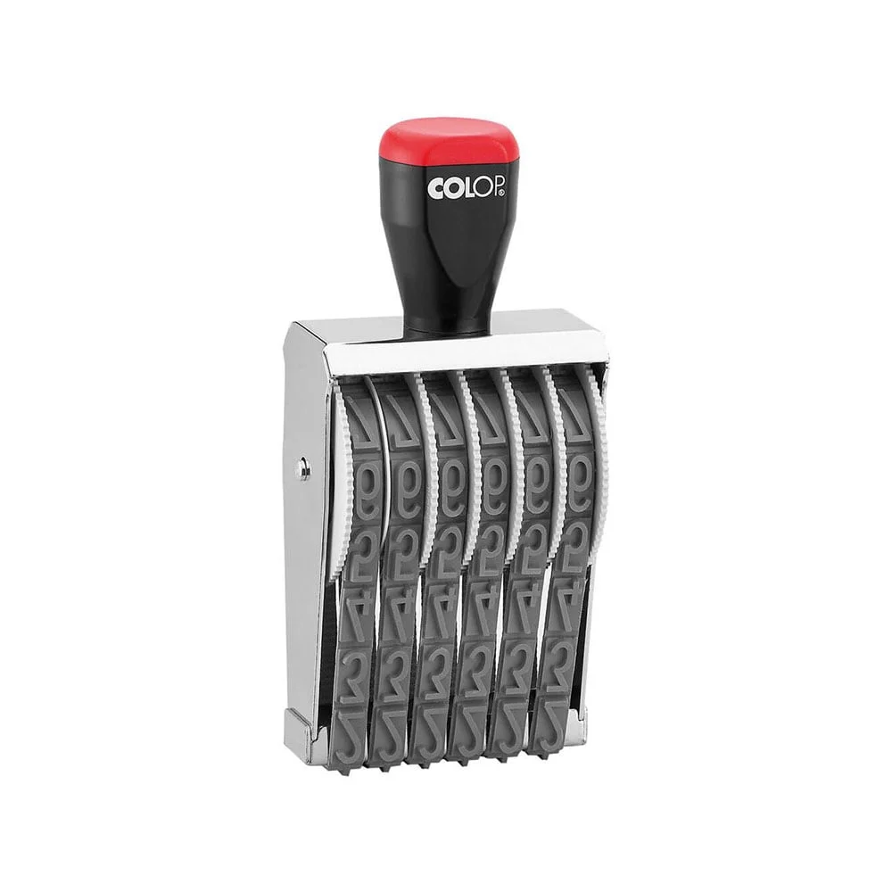 Colop Номератор 15006, с 6 цифри, 15 mm, ръчен