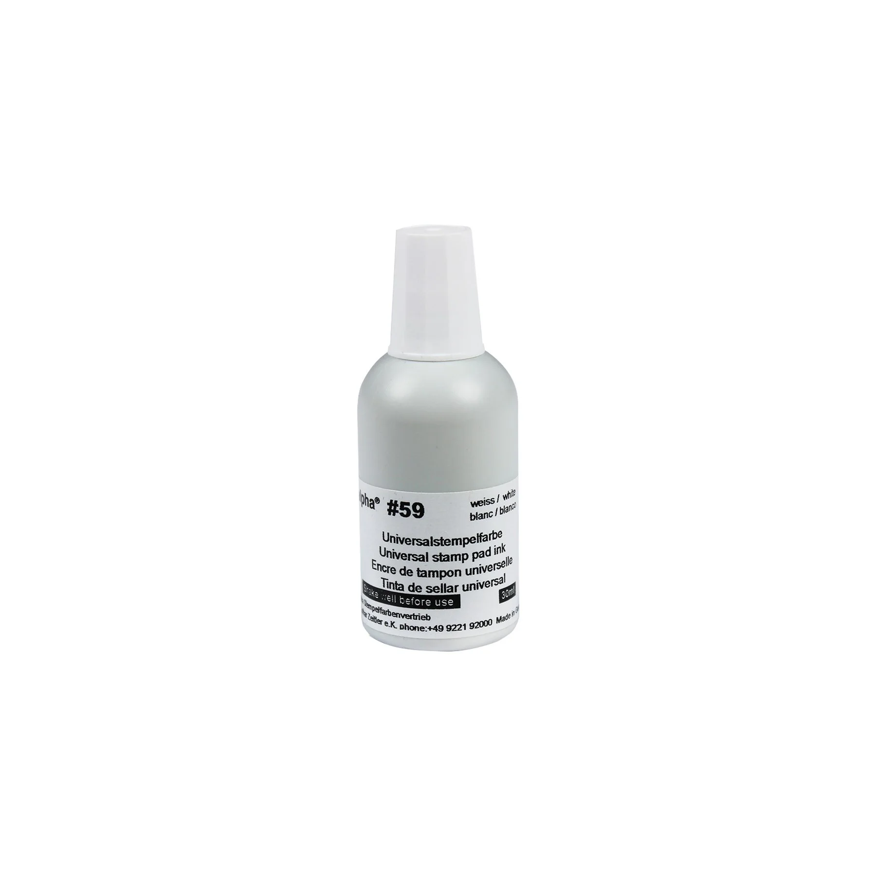 Colop Универсално мастило Alpha 59, 30 ml, бяло