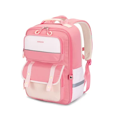 Раница Kingsons Ergo Junior, ученическа, розова