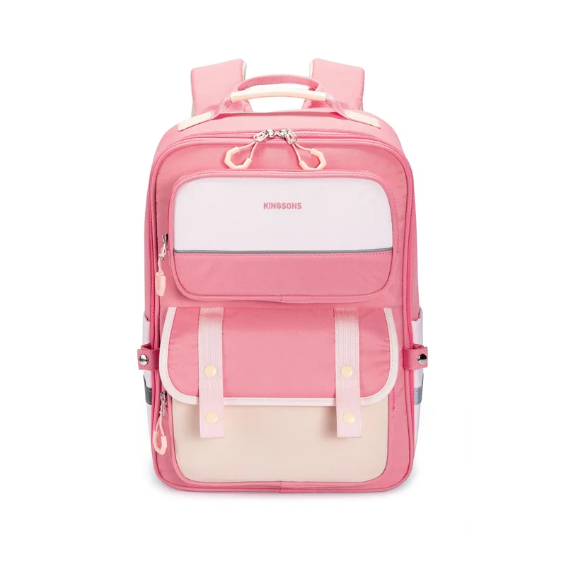 Раница Kingsons Ergo Junior, ученическа, розова