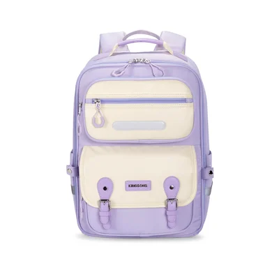 Раница Kingsons Safeback Junior, ученическа, лилава