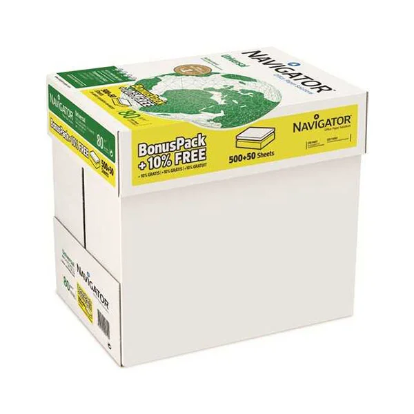 Navigator Копирна хартия Universal, А4, 80 g/m2, 5 пакета, 2750 листа