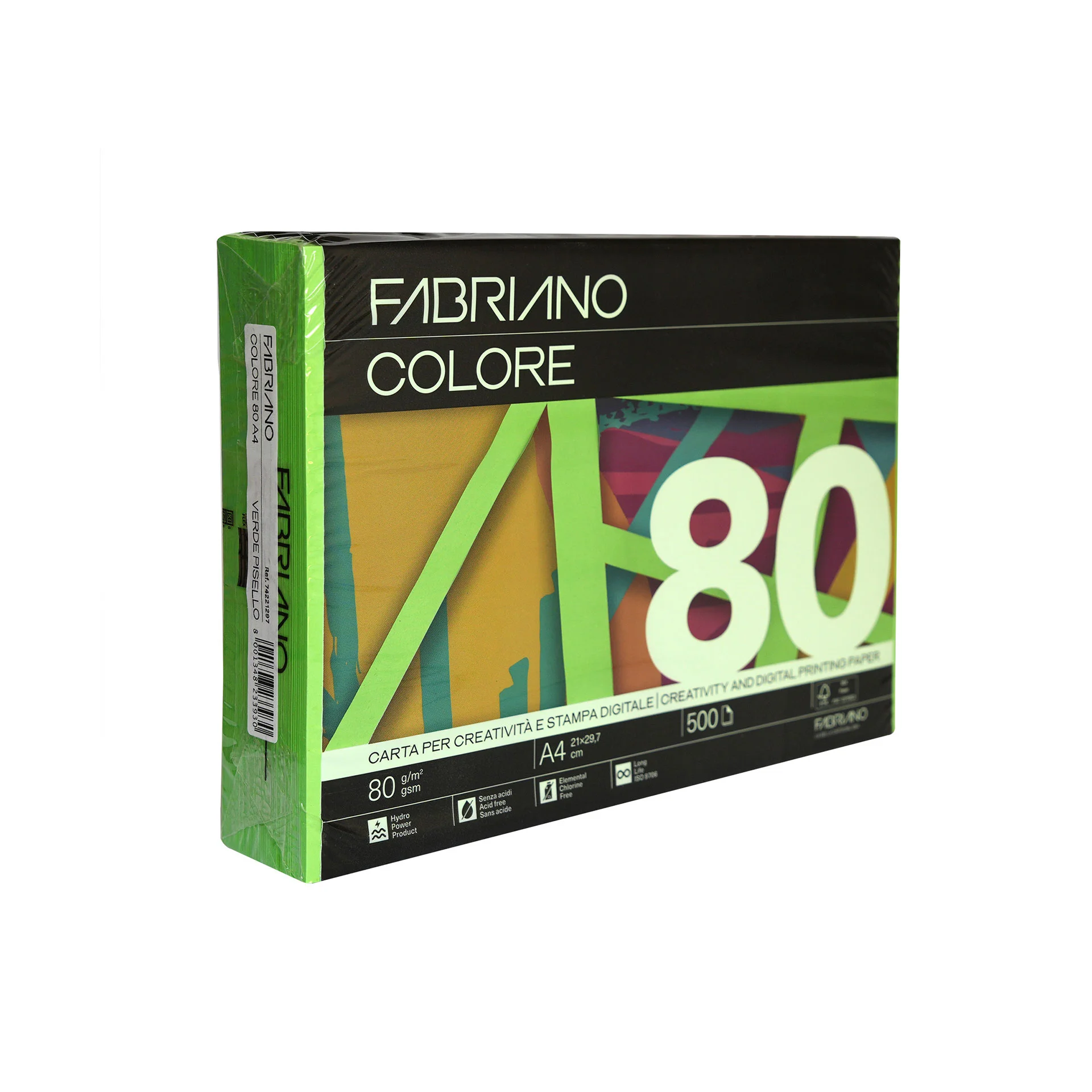 Fabriano Копирна хартия Colore, A4, 80 g/m2, тревистозелена, 500 листа
