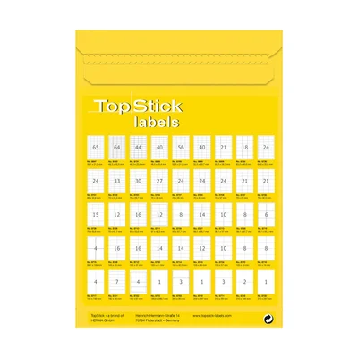 Top Stick Самозалепващи се етикети, A4, 17.8 х 10 mm, 270 броя, 100 листа