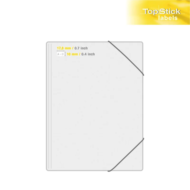 Top Stick Самозалепващи се етикети, A4, 17.8 х 10 mm, 270 броя, 100 листа