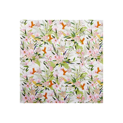 Goldbuch Хартия за опаковане - Лилии, 50 х 70 cm, бяла