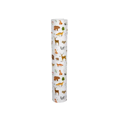 Goldbuch Хартия за опаковане - Горски животни, 50 х 70 cm, бяла