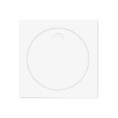 Office 1 Плик за CD/DVD, 124 x 124 mm, хартиен, с прозорец, със самозалепваща лента, бял, 25 броя